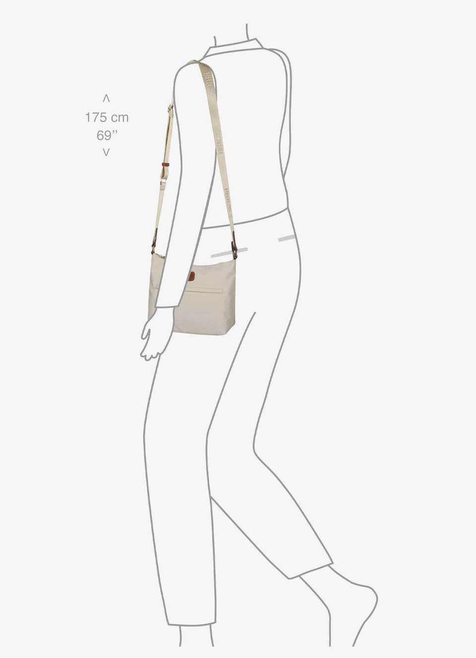 Petit sac bandoulière en nylon - Bric's