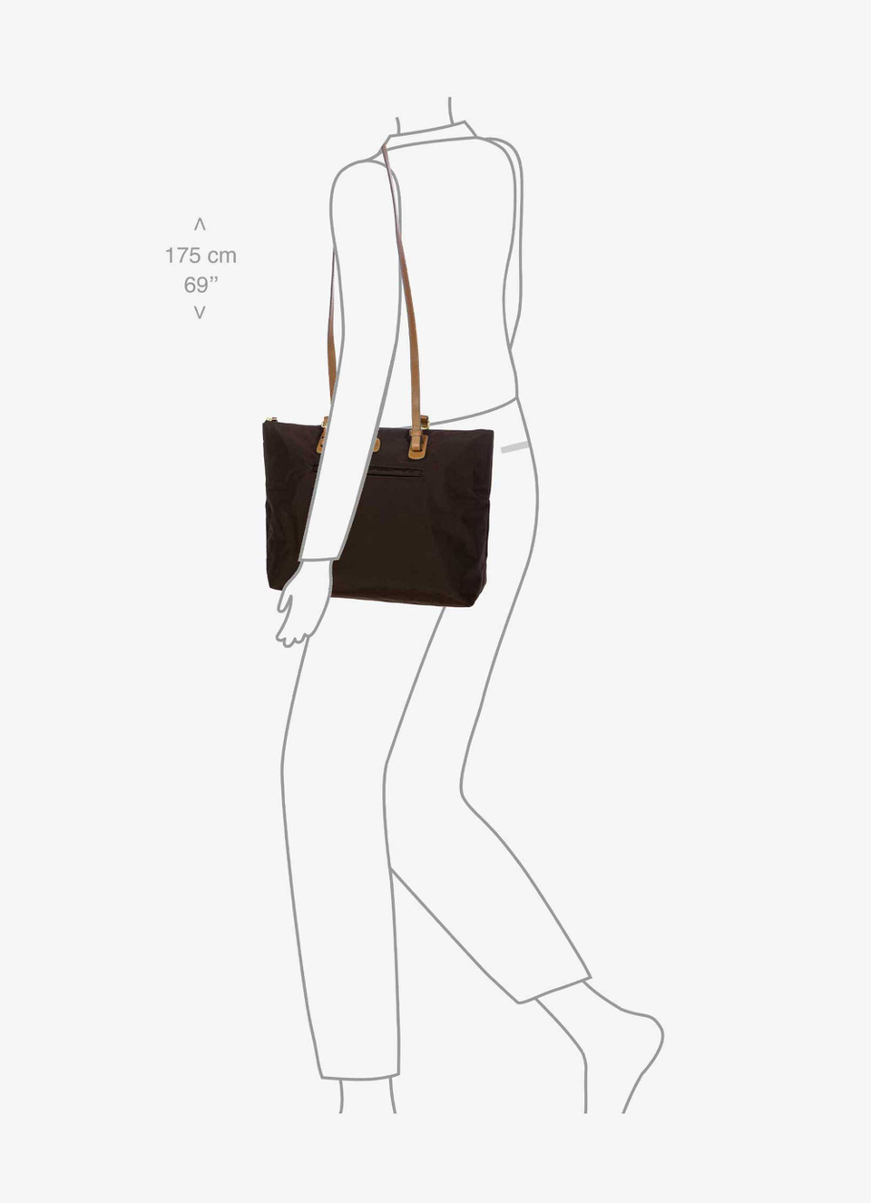 Recycled nylon small shoulderbag - Bric's