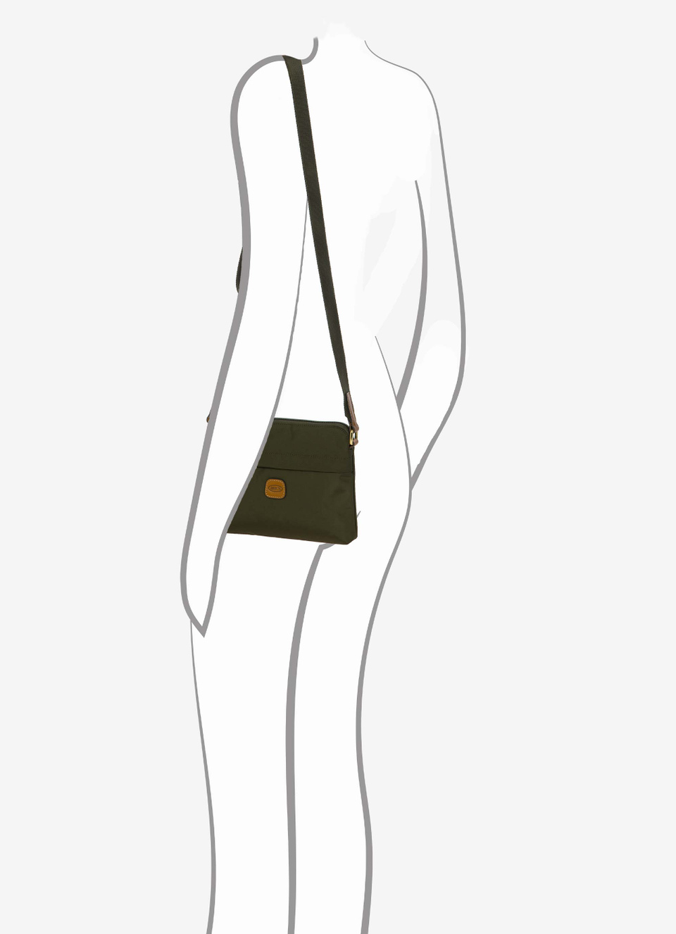 Small recycled fabric crossbody bag - Bric's
