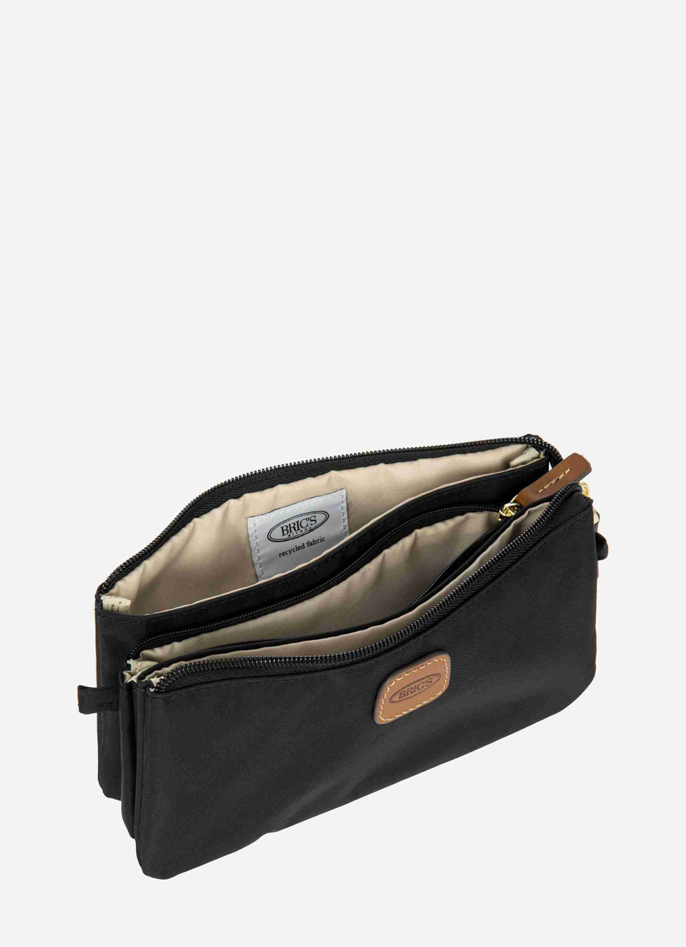 3-pocket clutch bag in recycled fabric - Bric's