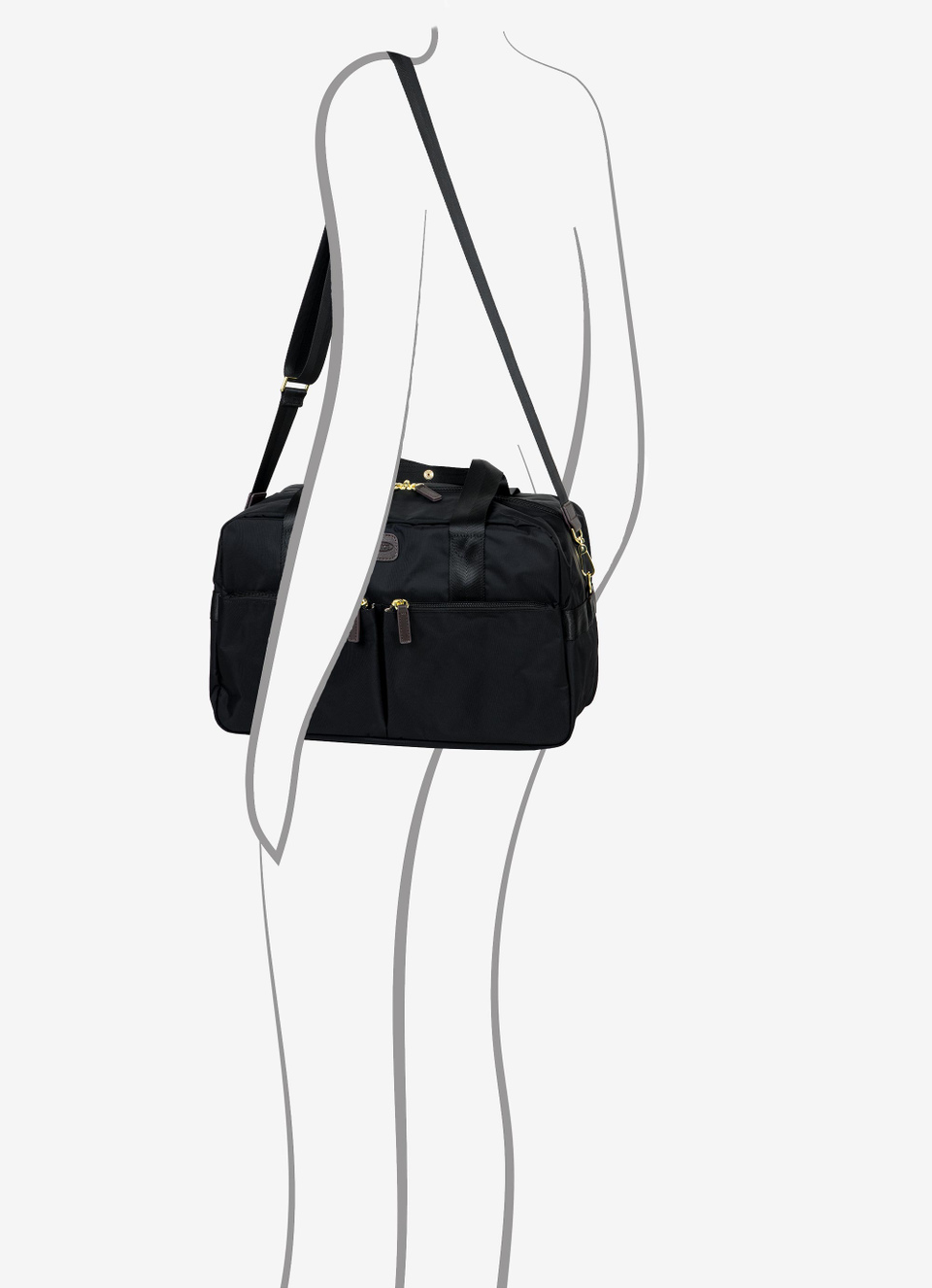 Recycled fabric underseat holdall multipocket - Bric's