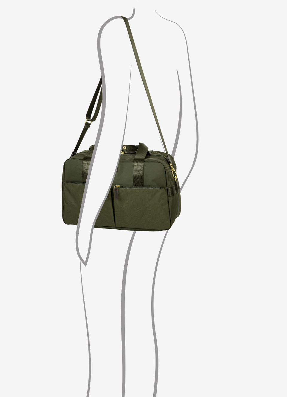 Recycled fabric underseat holdall multipocket - Bric's