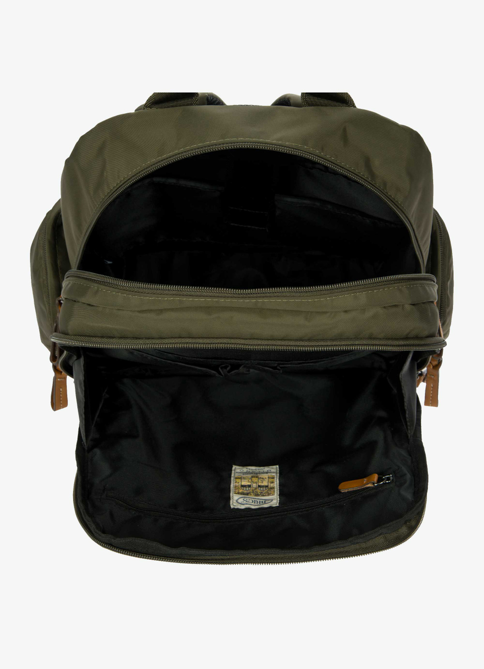 Sac à dos grand format confectionné en nylon avec détails en cuir Bric's X-Travel - Bric's