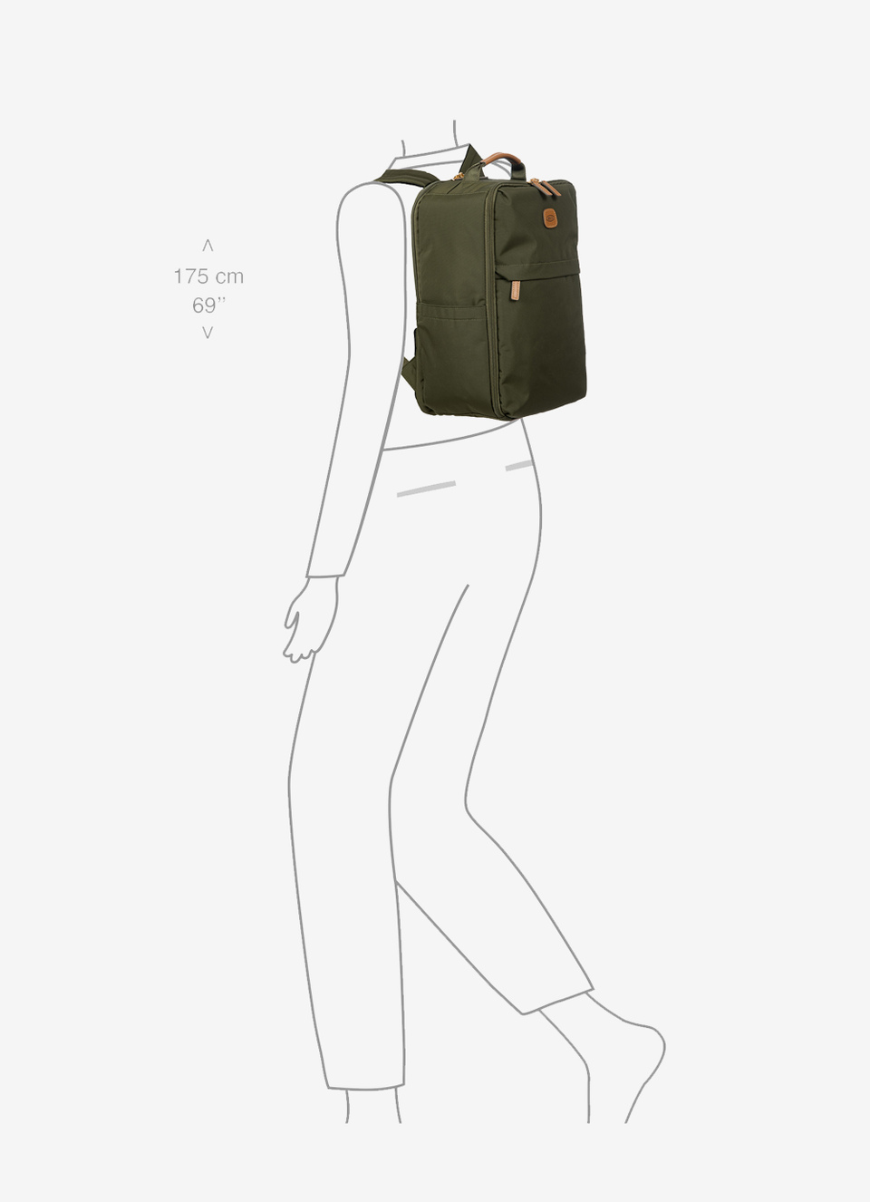 Mochila Underseat de tejido reciclado - Bric's