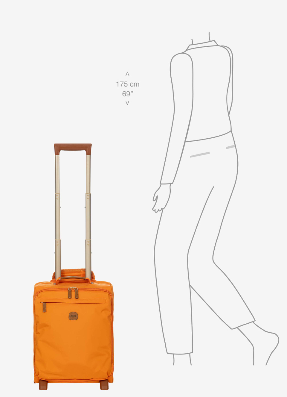 Trolley cabina underseat in nylon riciclato - Bric's