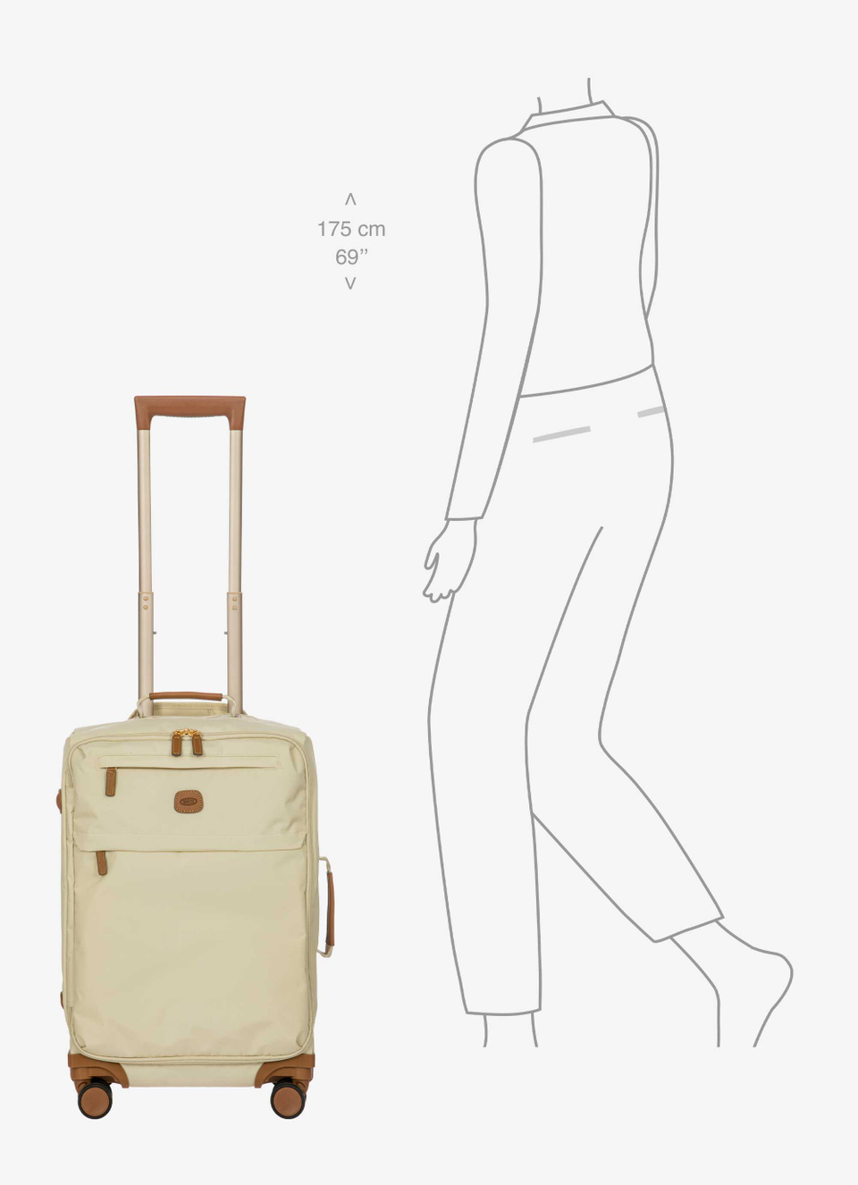 Trolley cabina 55 cm en nailon - Bric's