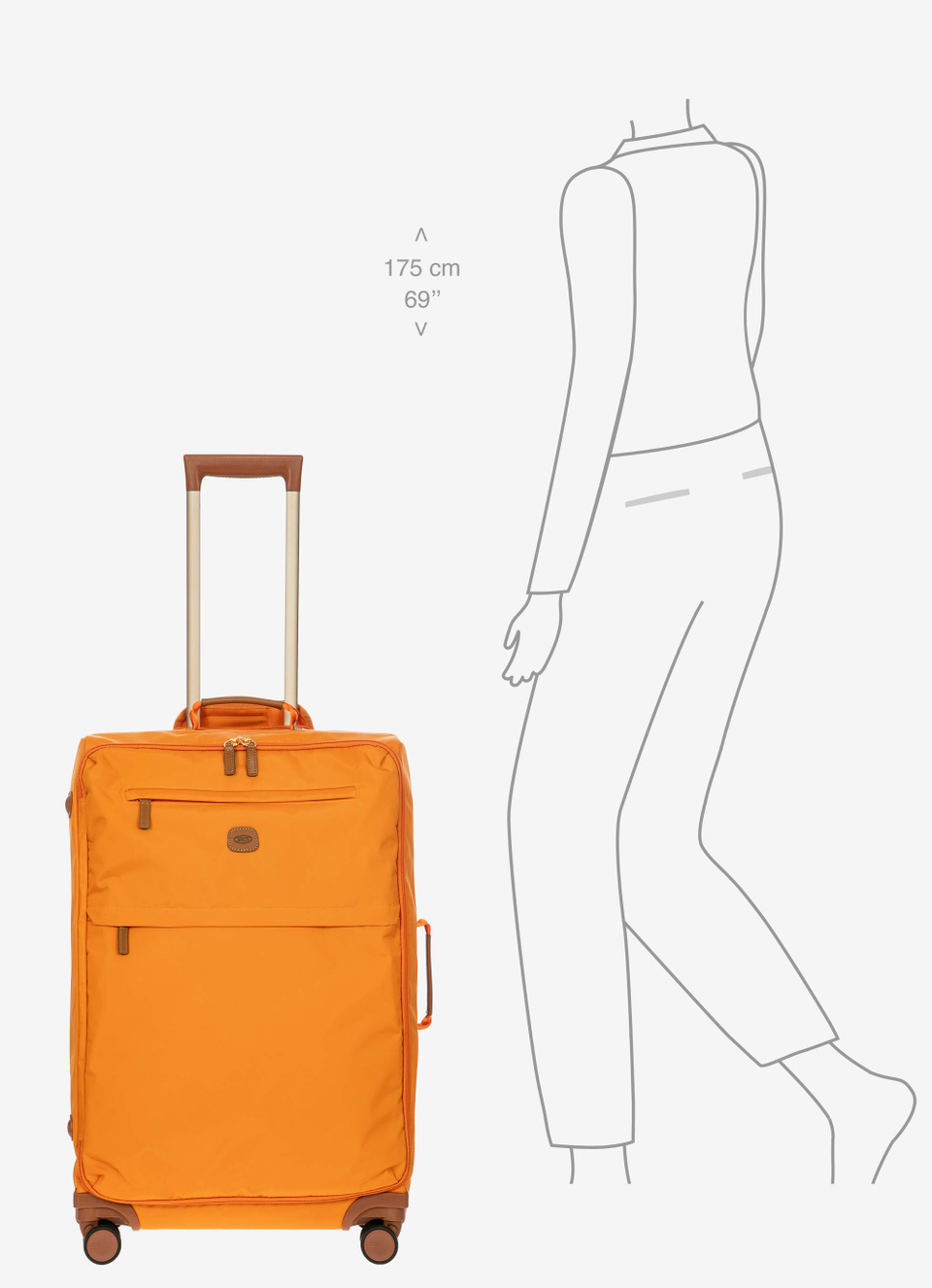 X-Collection medium recycled nylon trolley - 71cm - Bric's