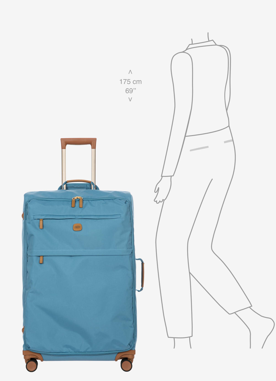 Trolley XL 77cm in nylon riciclato - Bric's