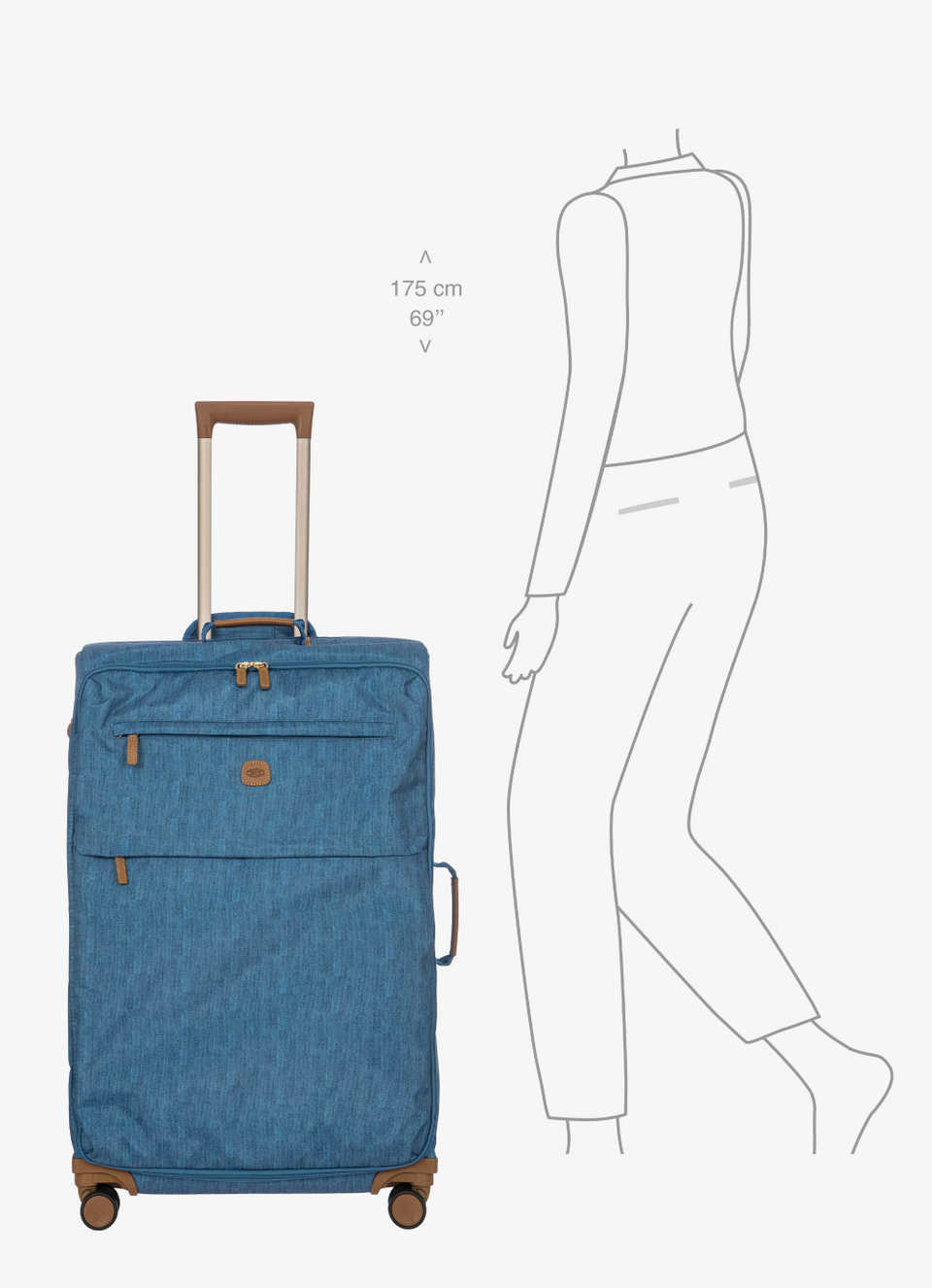Trolley XL 77 cm en nailon - Bric's