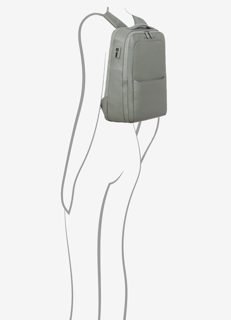Petit sac à dos Roadster S1 de bureau en cuir fin - Bric's