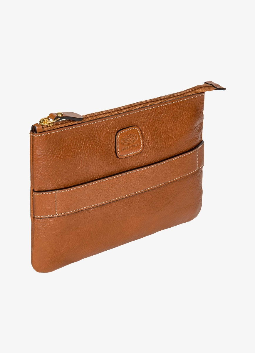 Life Pelle flat toiletry bag - Bric's
